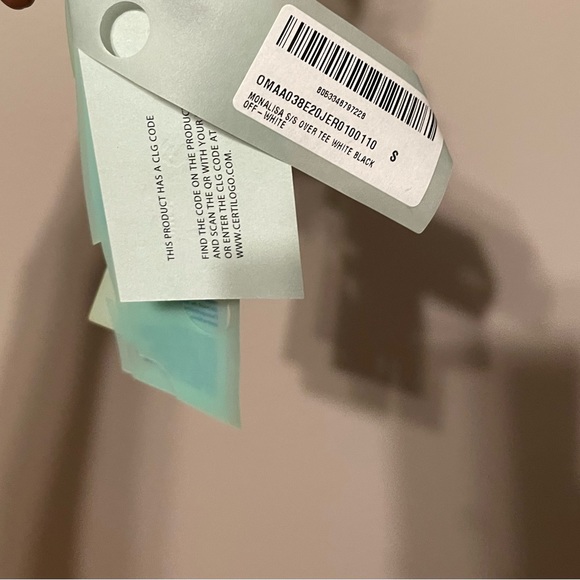 Off-White Mona Lisa Short-Sleeve Over Tee 'White/Black' - Picture 8 of 13